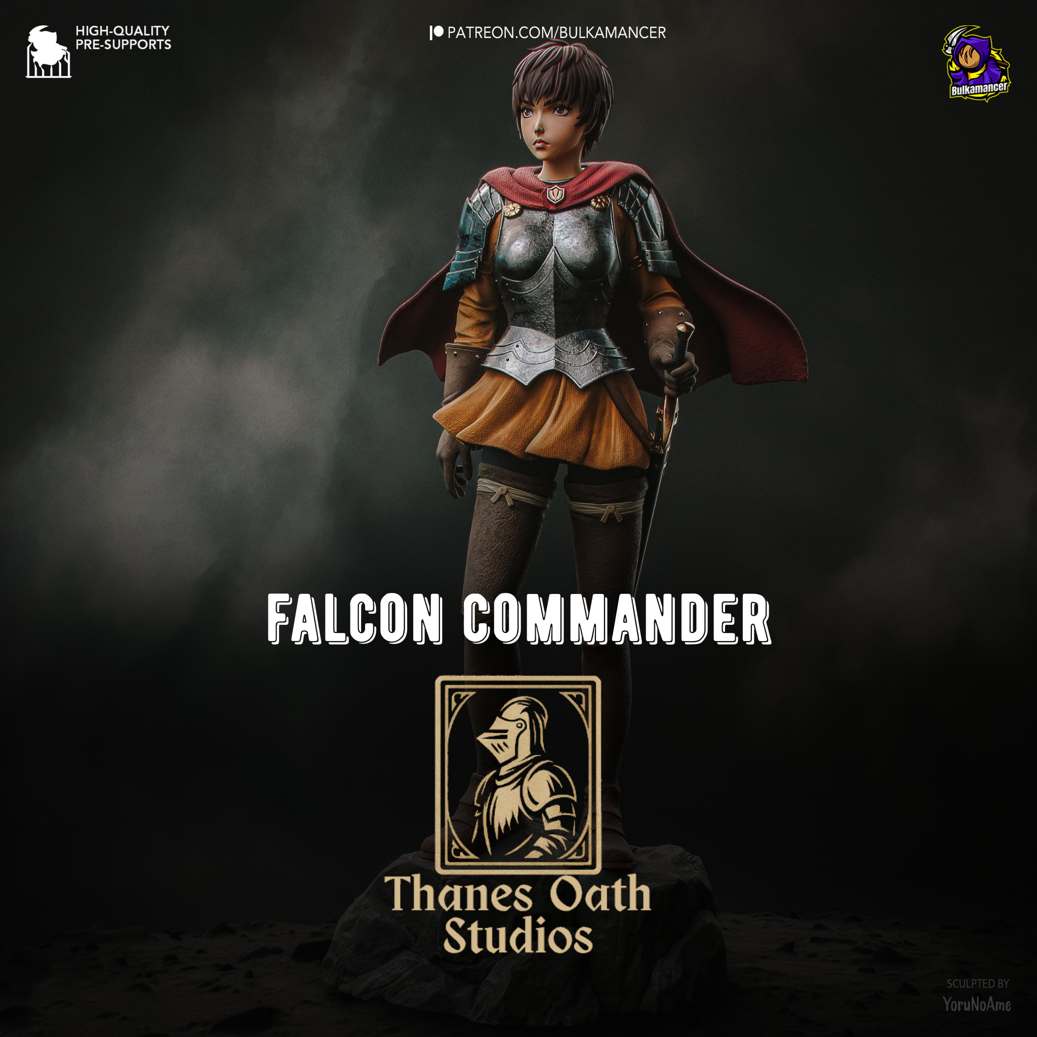 Falcon Commander - Maximum Detailed 16K Resin Statue