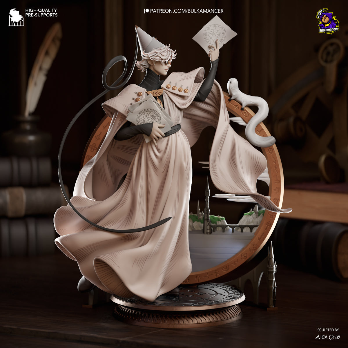 The Spellwright - Maximum Detailed 16K Resin Statue
