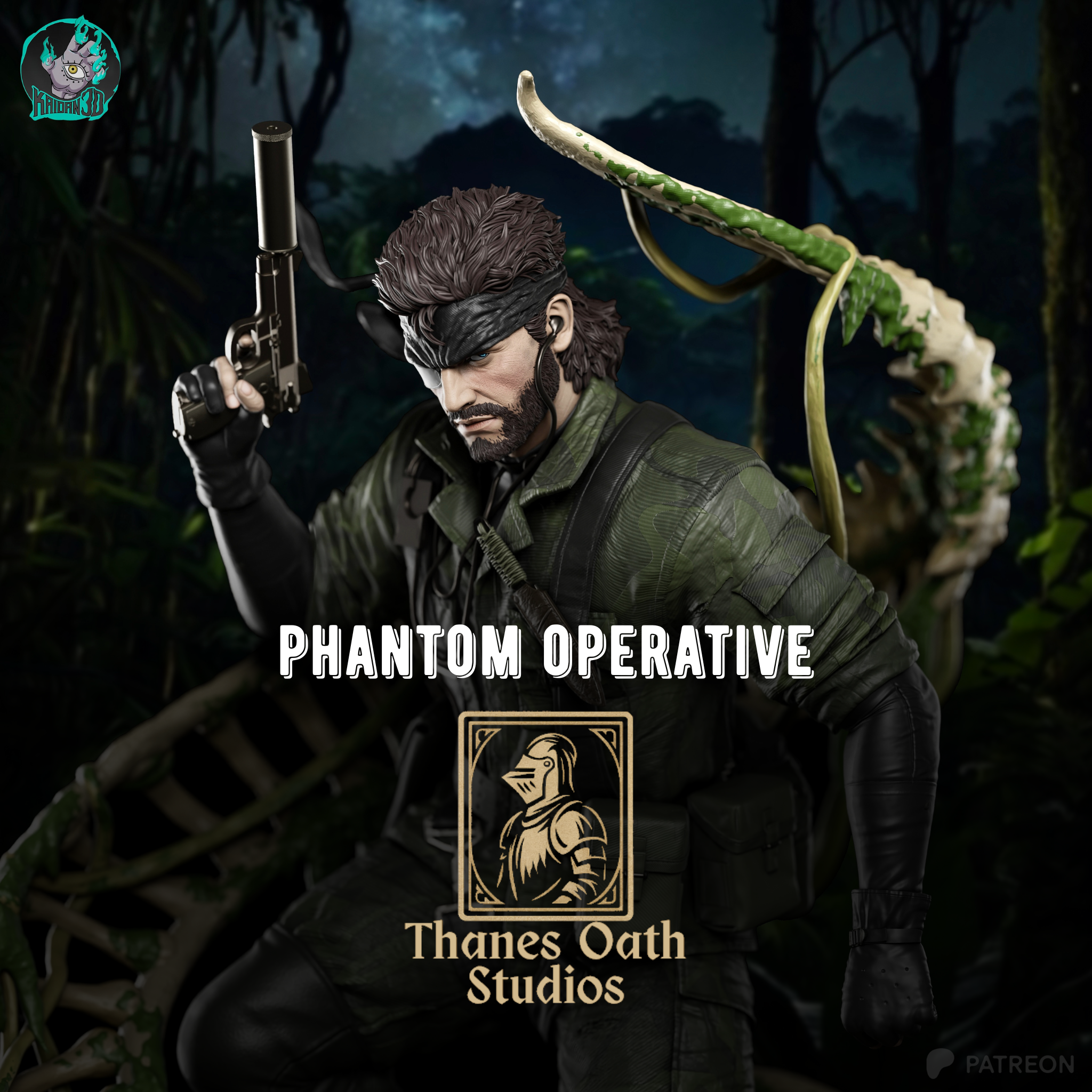 Phantom Operative - Maximum Detailed 16K Resin Statue