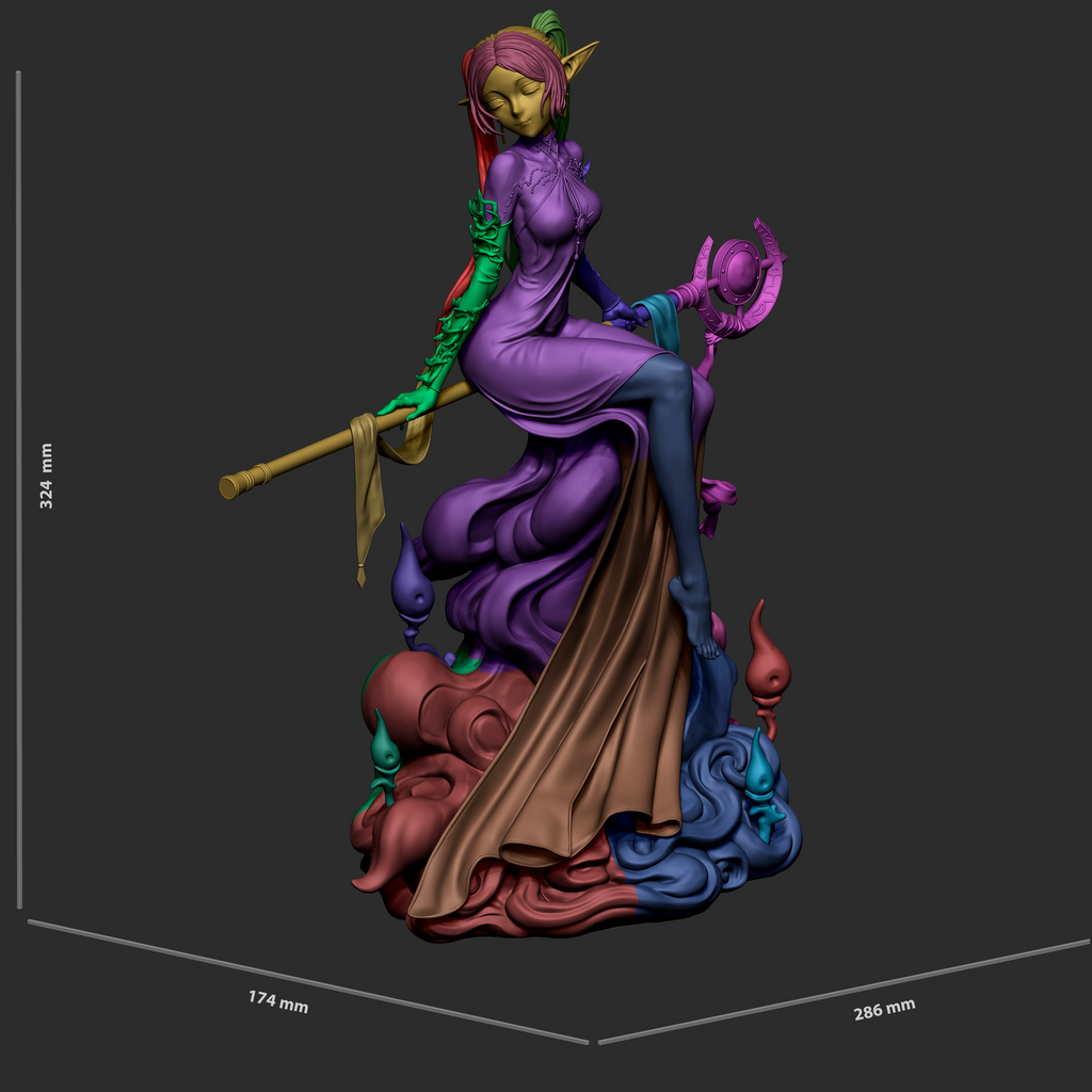 The Mage Who Remains - Maximum Detailed 16K Resin Statue