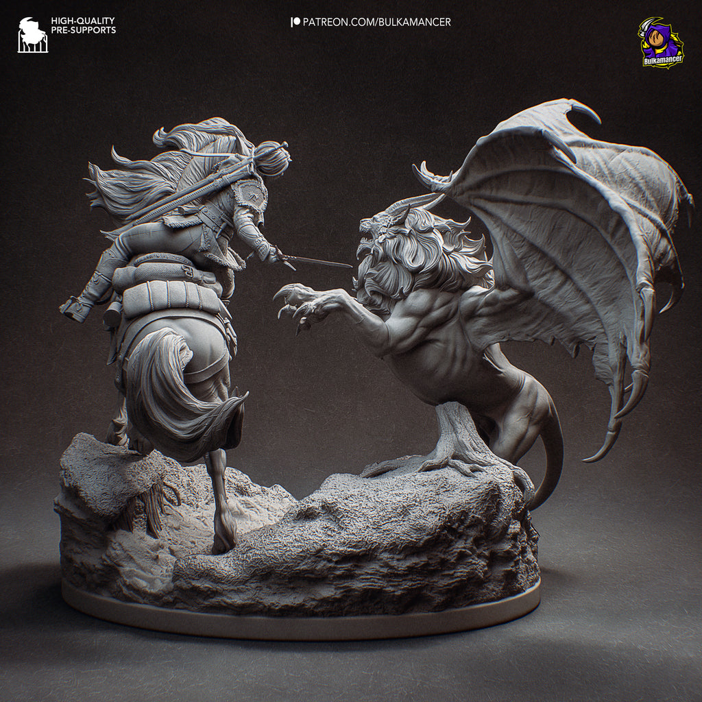 Hunt In The Wilds - Maximum Detailed 16K Resin Statue