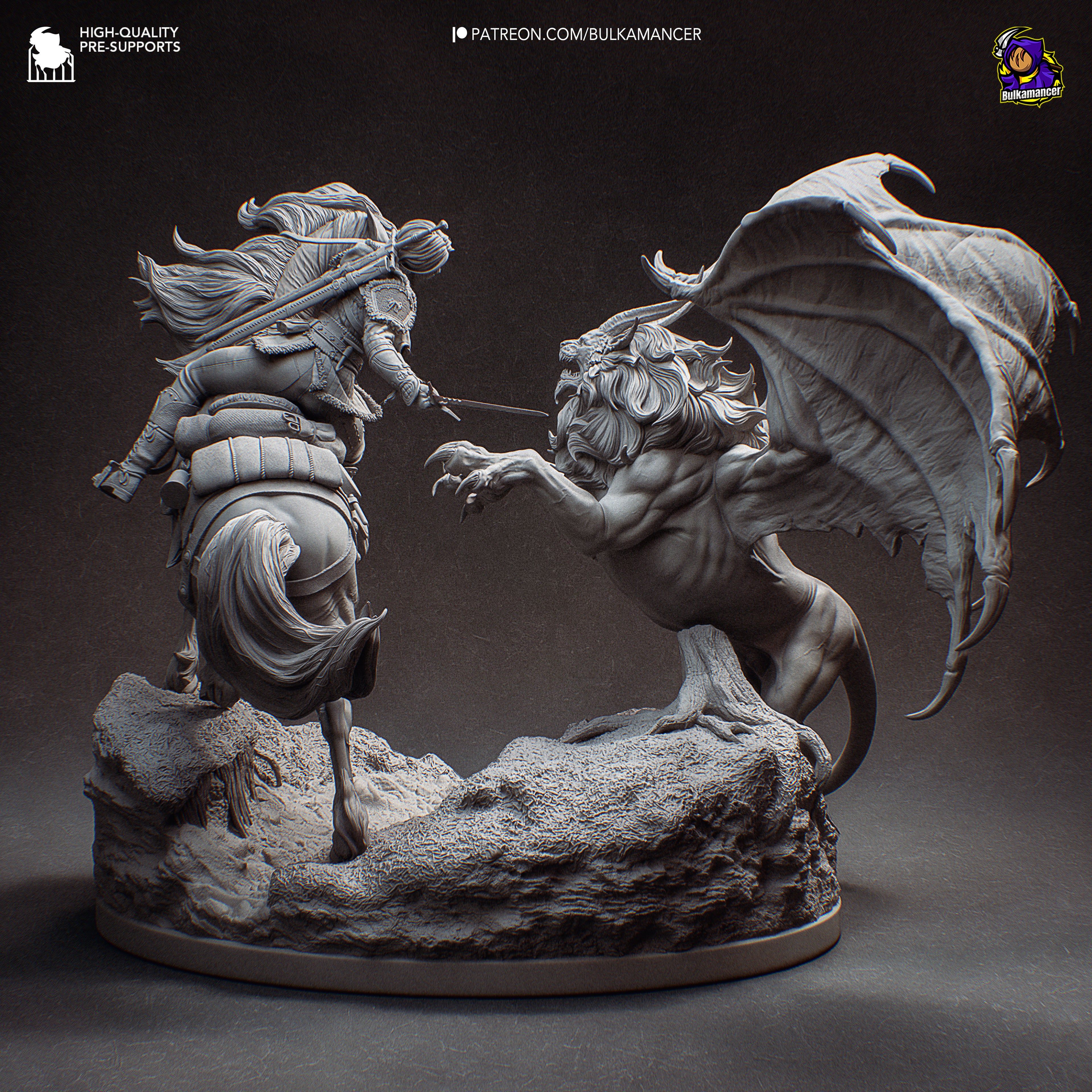 Hunt In The Wilds - Maximum Detailed 16K Resin Statue