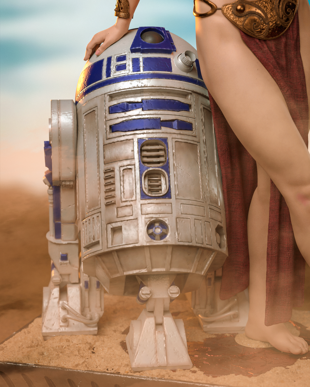The Rebel & The Droid - Maximum Detailed 16K Resin Statue
