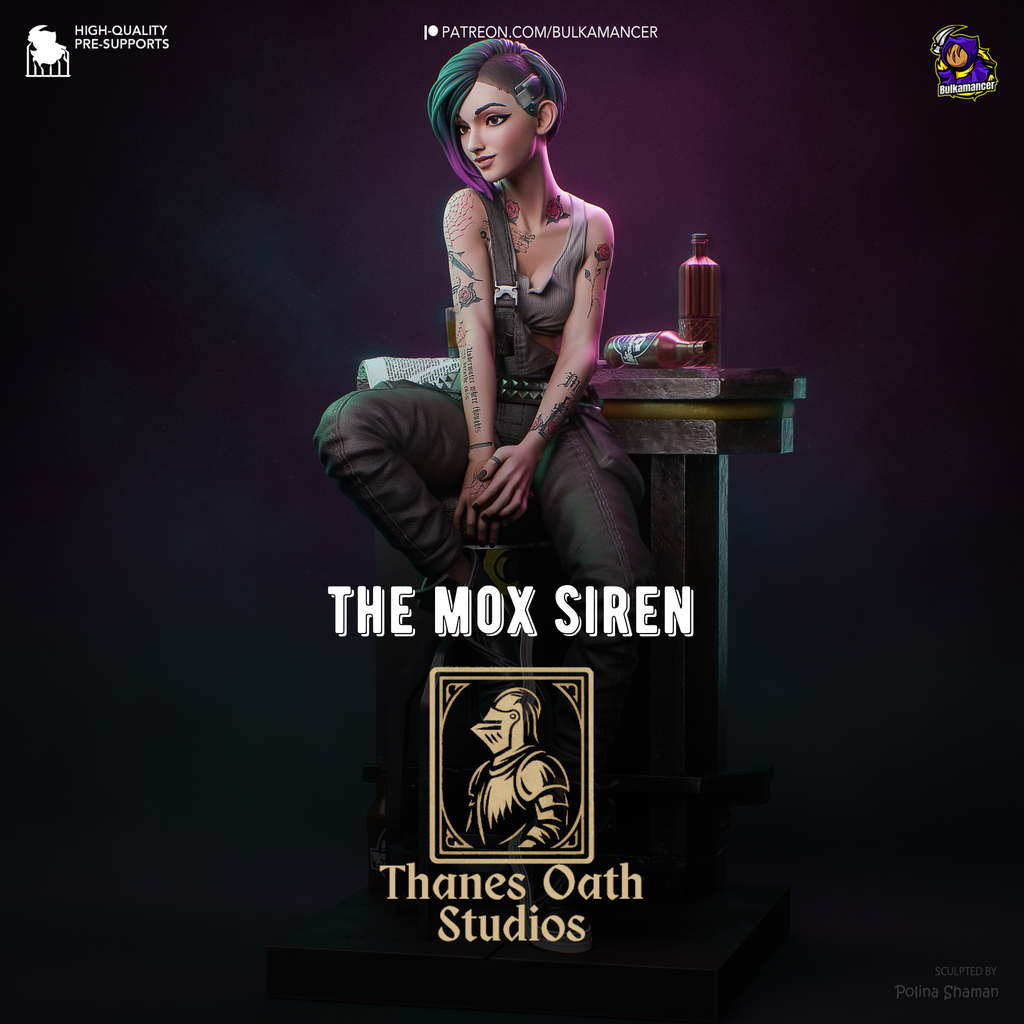 The Mox Siren - Maximum Detailed 16K Resin Statue