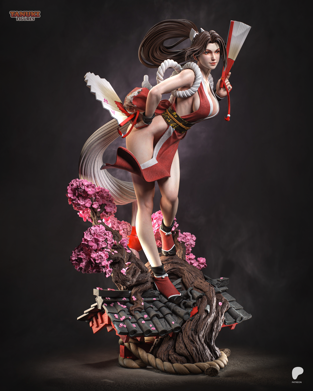 The Burning Fan - Maximum Detailed 16K Resin Statue