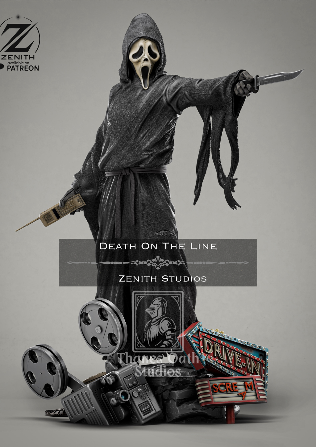 Death On The Line - Maximum Detailed 16K Resin Statue