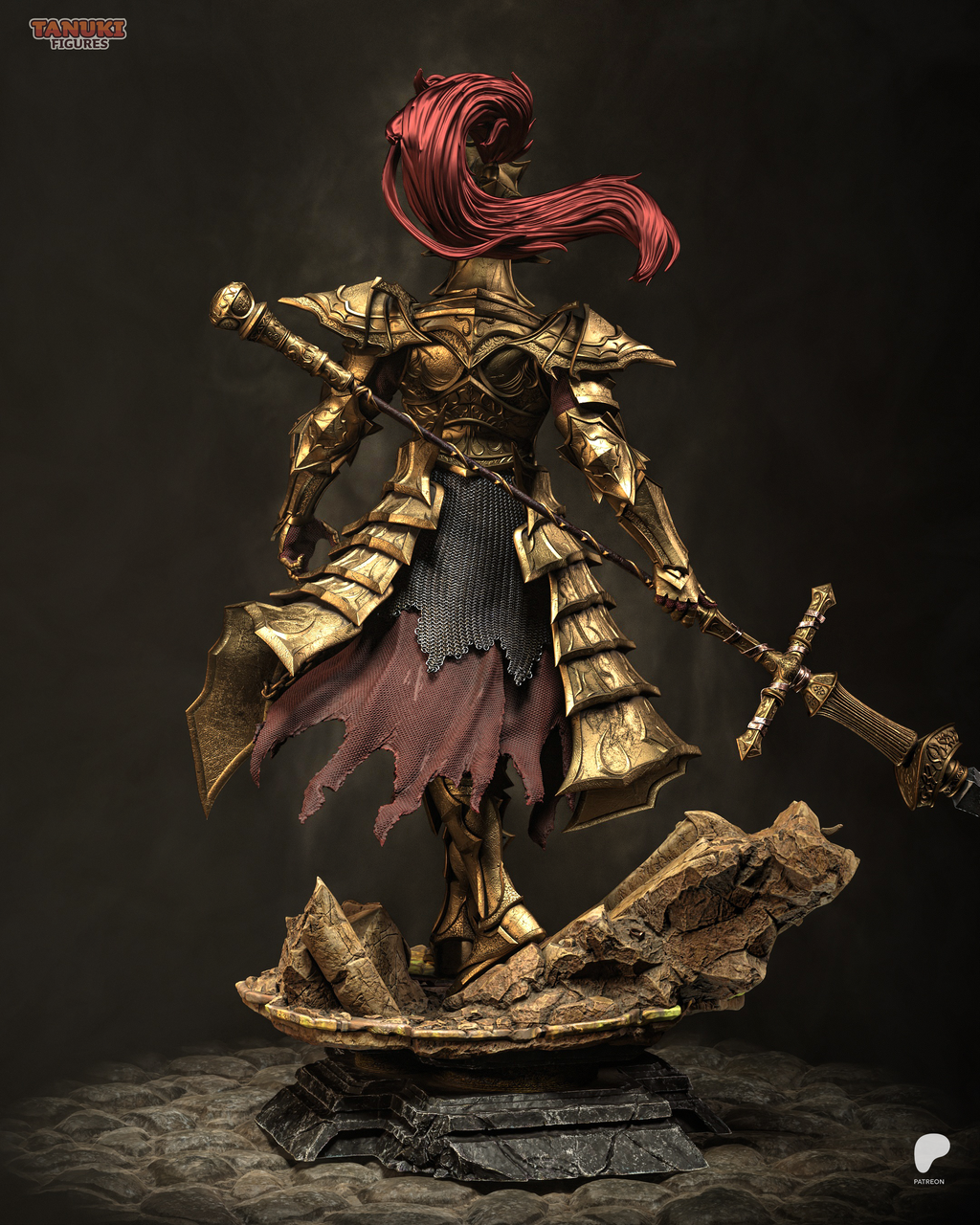The Golden Lion - Maximum Detailed 16K Resin Statue