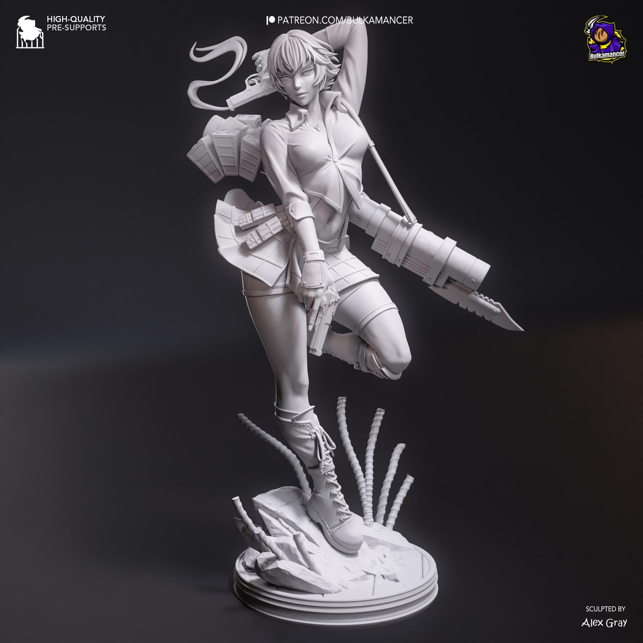 The Bullet-Bound - Maximum Detailed 16K Resin Statue