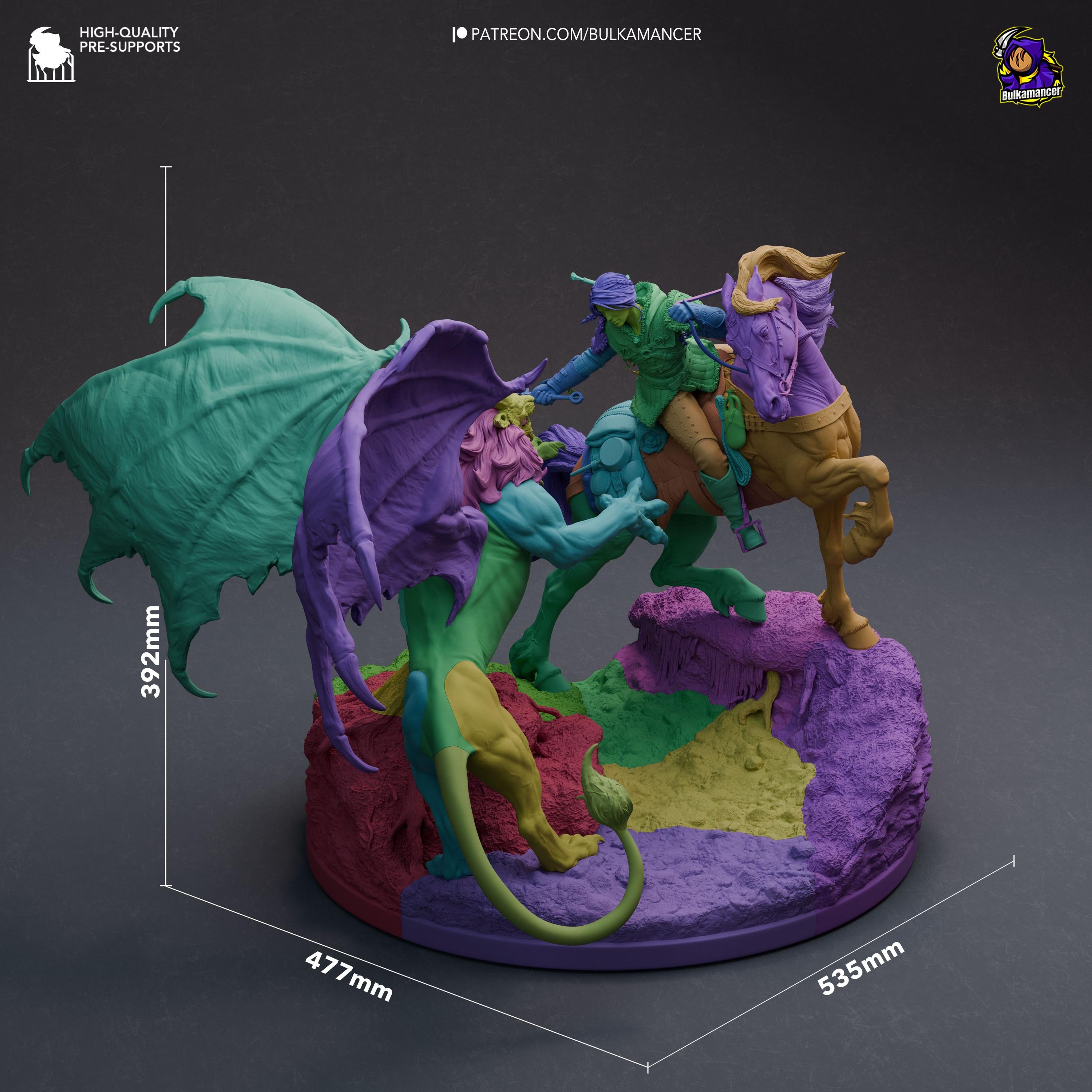Hunt In The Wilds - Maximum Detailed 16K Resin Statue