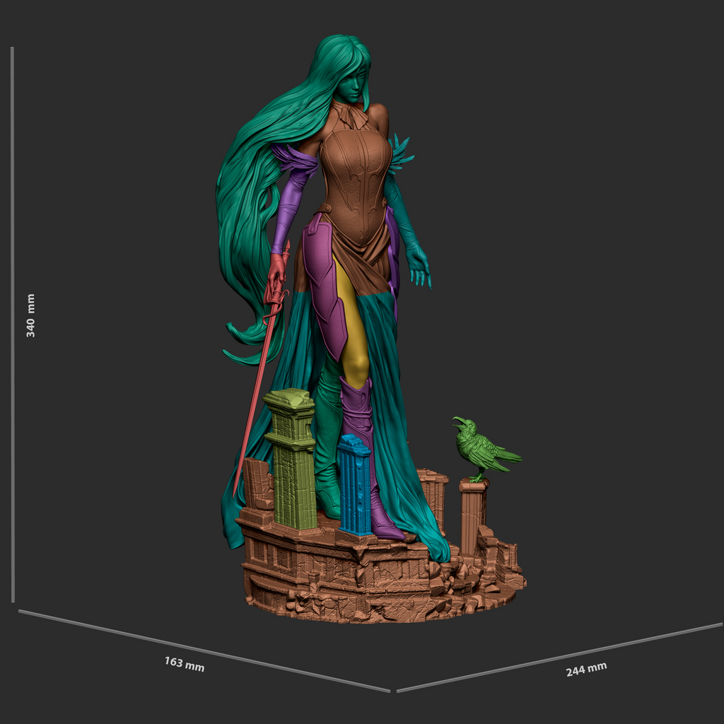 Glyph Of Vengeance - Maximum Detailed 16K Resin Statue