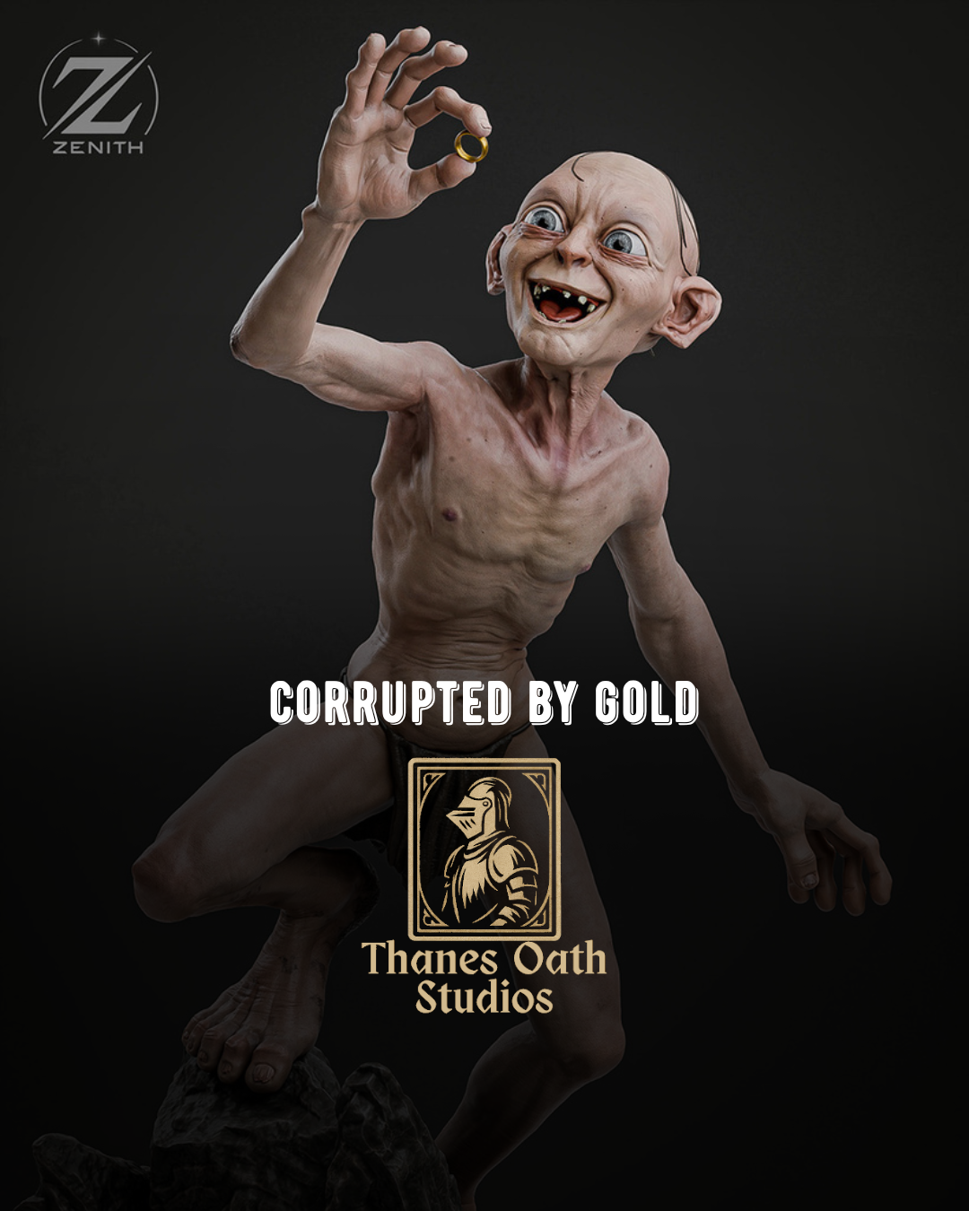 Corrupted By Gold - Maximum Detailed 16K Resin Statue