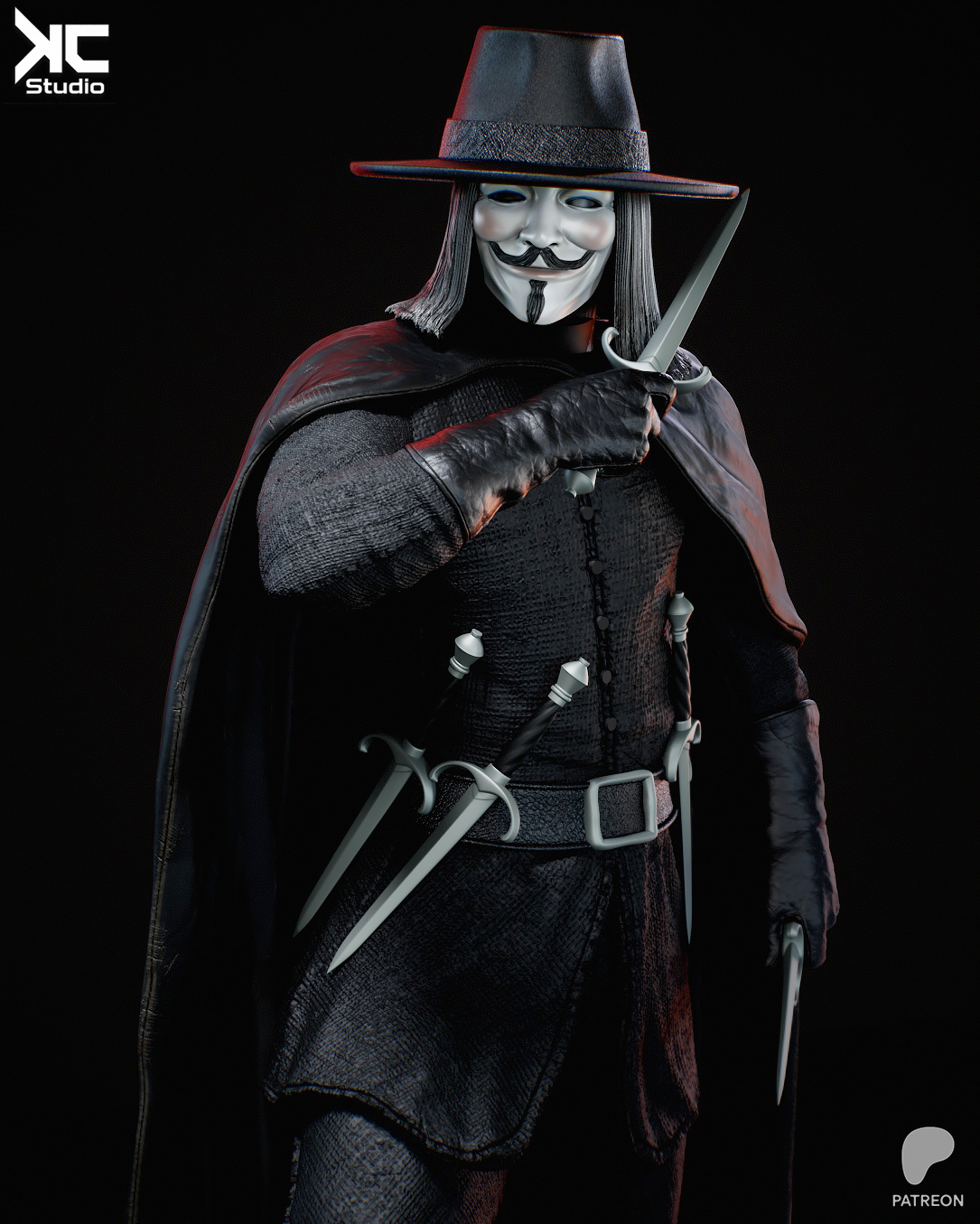 The Masked Revolutionary - Maximum Detailed 16K Resin Statue