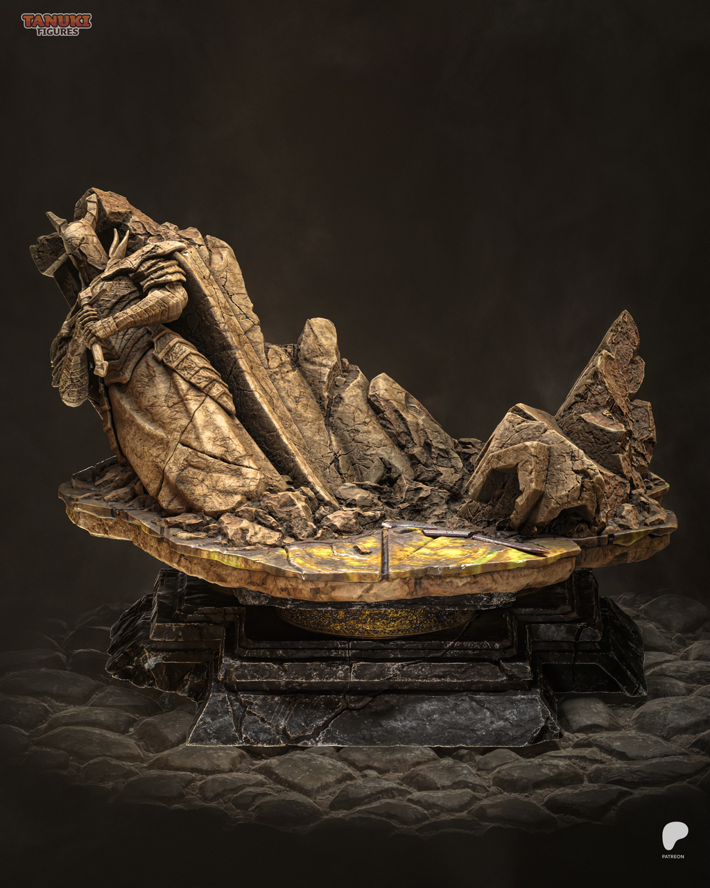 The Golden Lion - Maximum Detailed 16K Resin Statue