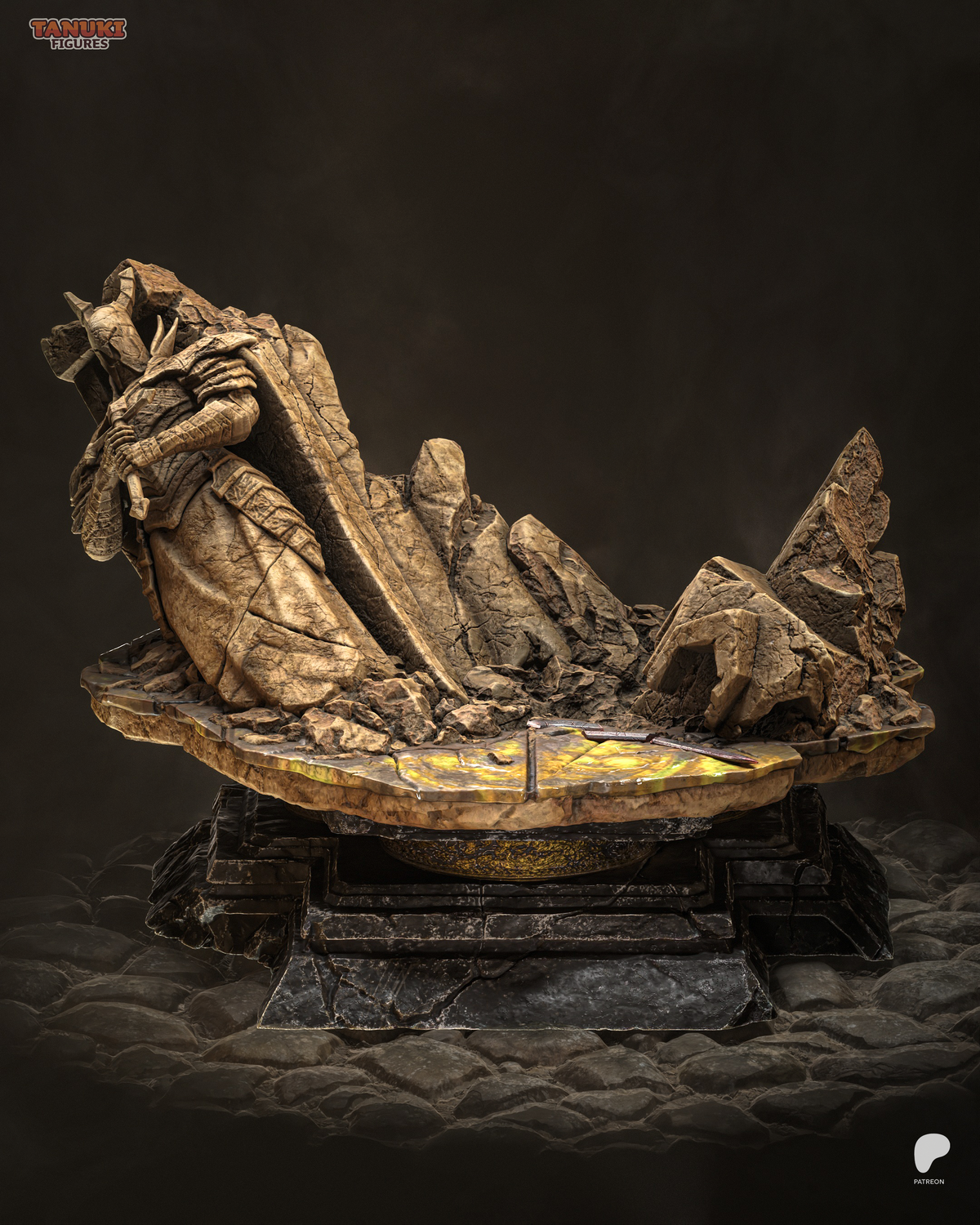 The Golden Lion - Maximum Detailed 16K Resin Statue