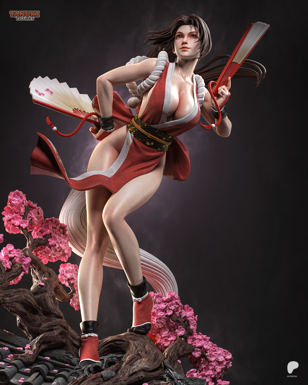 The Burning Fan - Maximum Detailed 16K Resin Statue