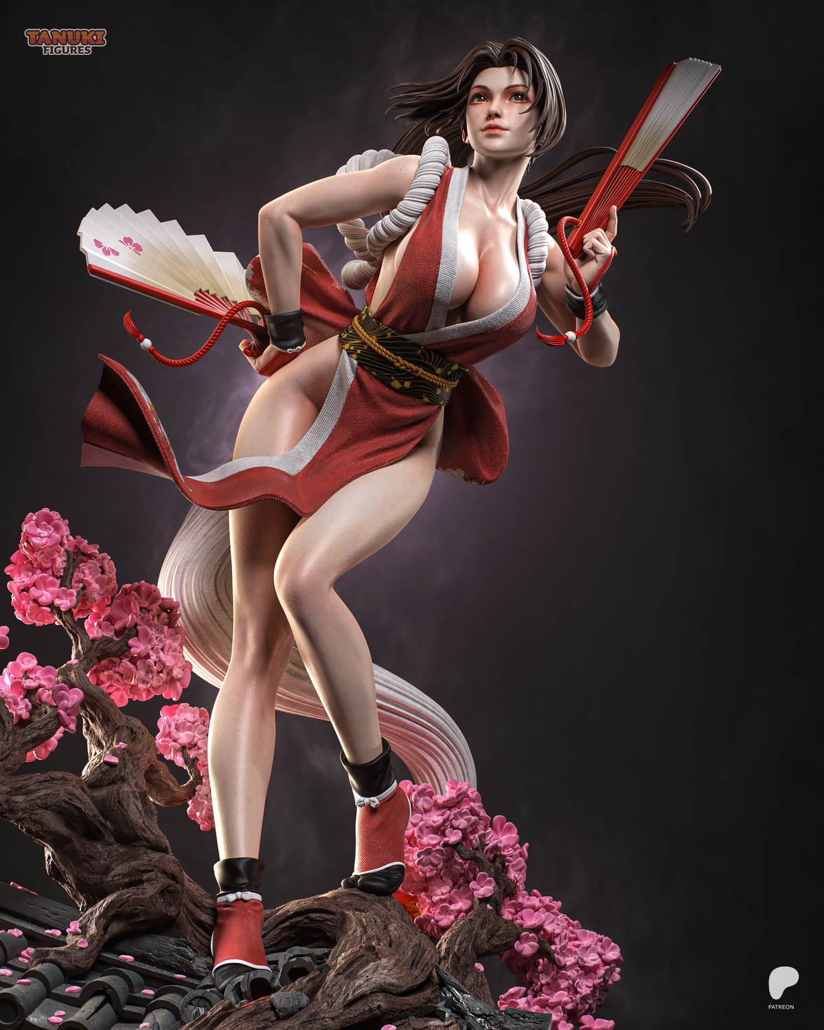 The Burning Fan - Maximum Detailed 16K Resin Statue