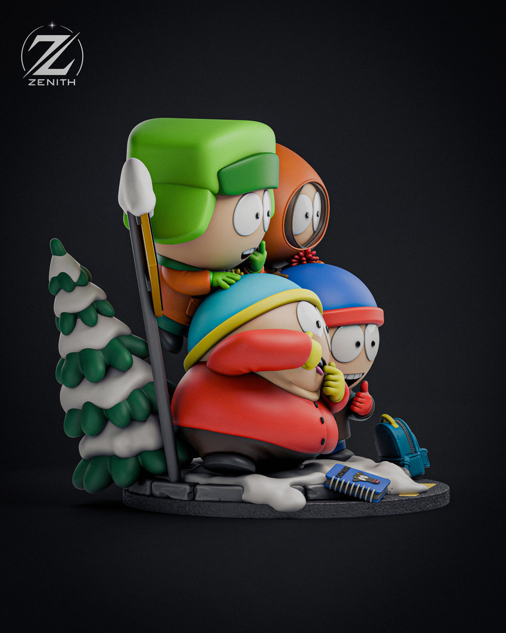 Mountain Town Mayhem - Maximum Detailed 16K Resin Statue