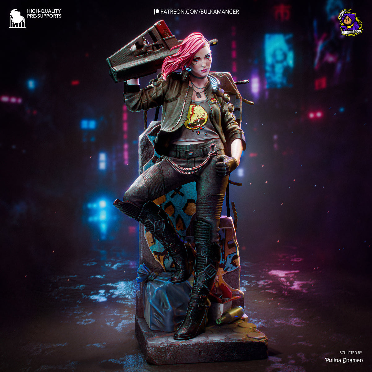 Neon Outlaw - Maximum Detailed 16K Resin Statue