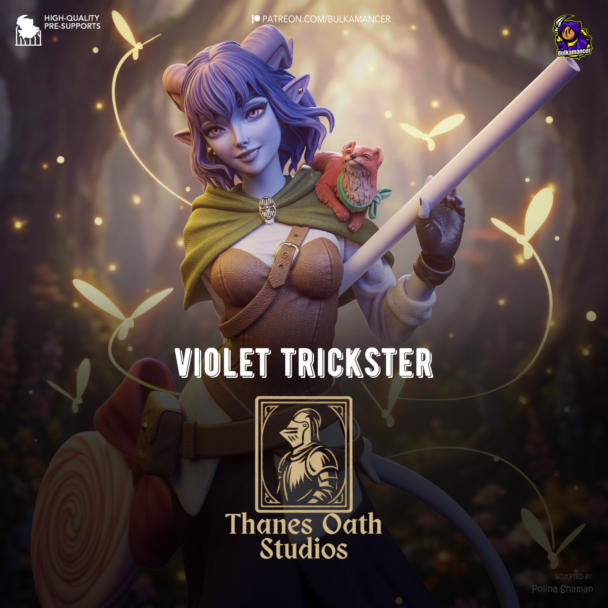Violet Trickster - Maximum Detailed 16K Resin Statue