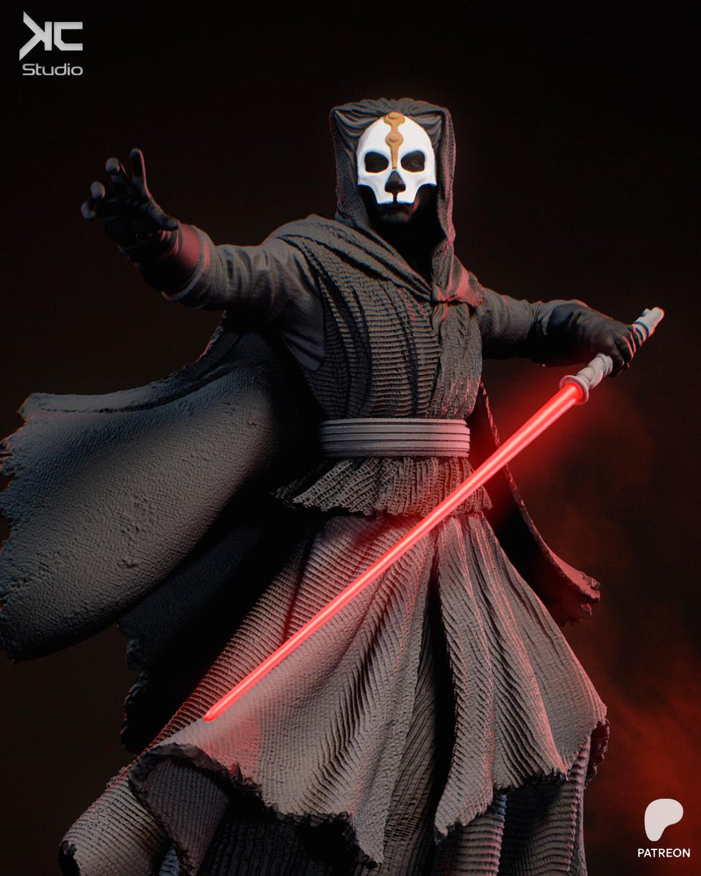 Veiled Dark Lord - Maximum Detailed 16K Resin Statue