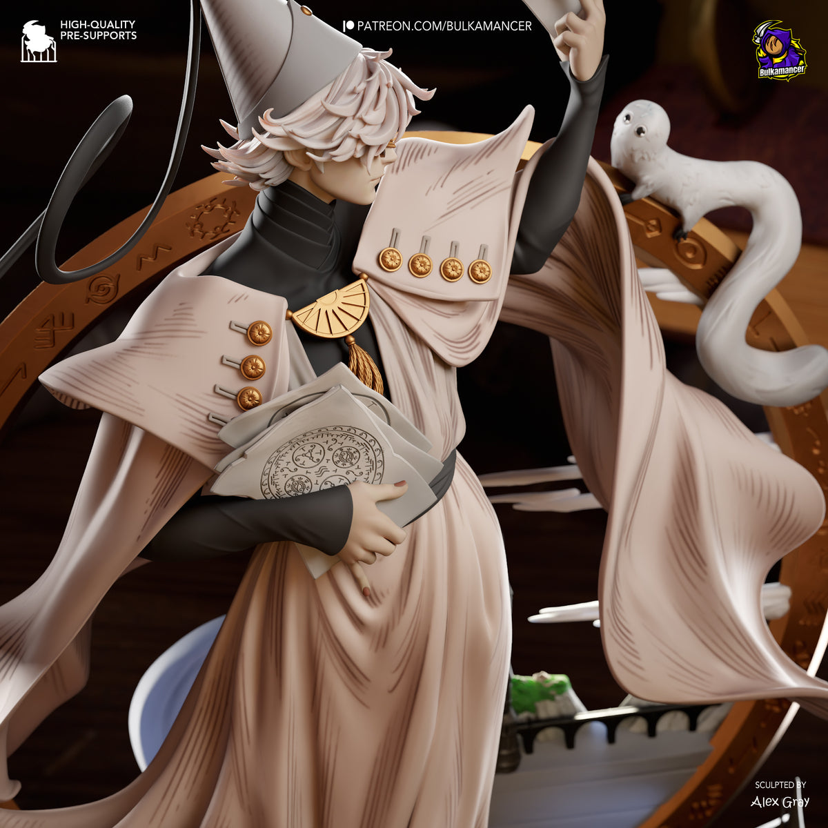The Spellwright - Maximum Detailed 16K Resin Statue