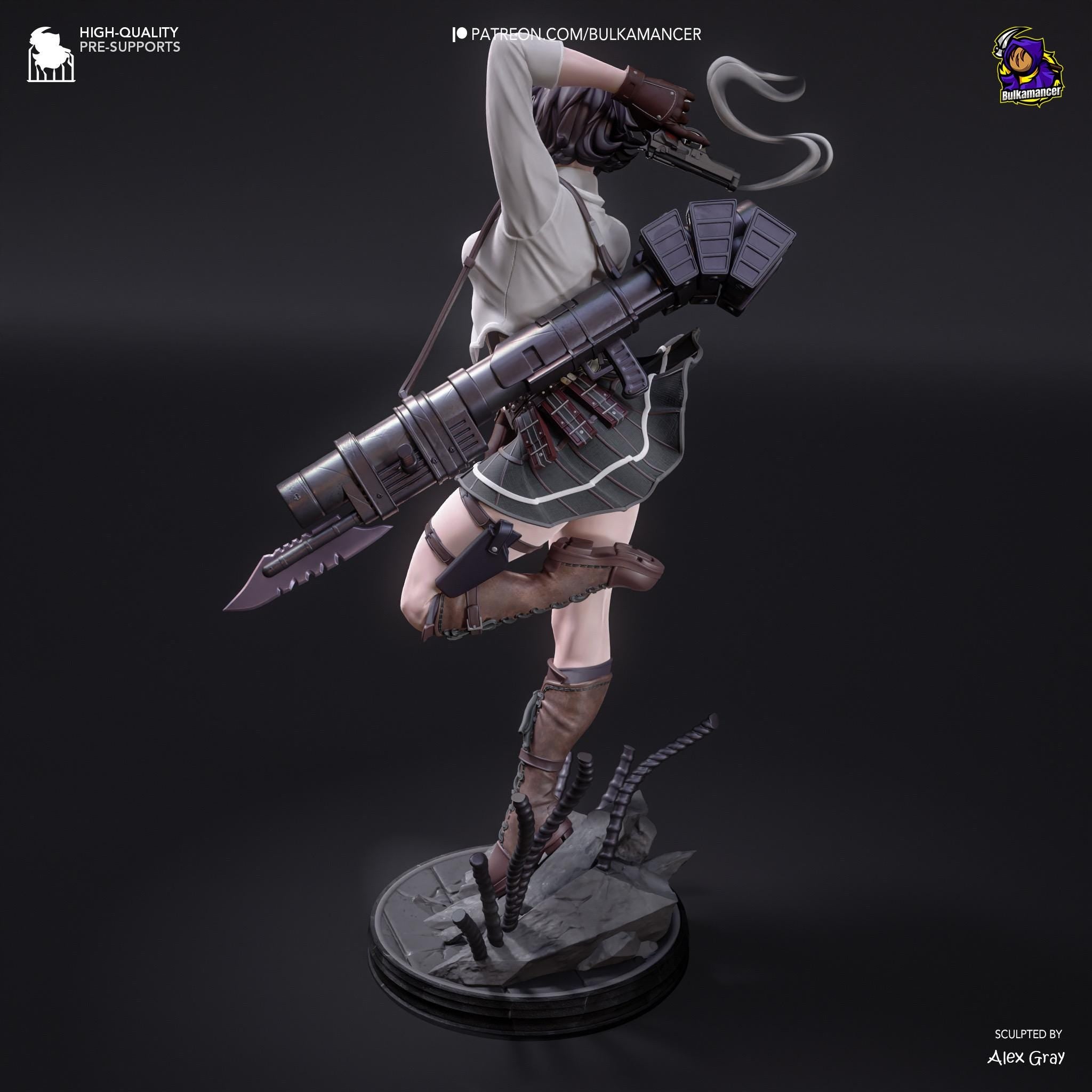 The Bullet-Bound - Maximum Detailed 16K Resin Statue