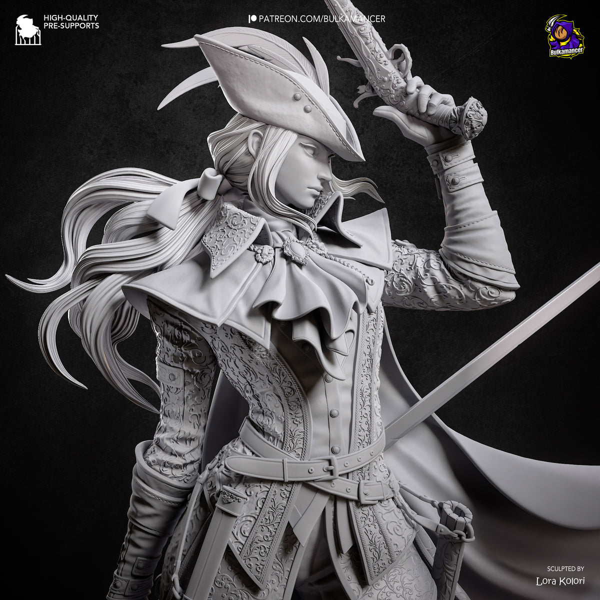 Scarlet Elegy - Maximum Detailed 16K Resin Statue
