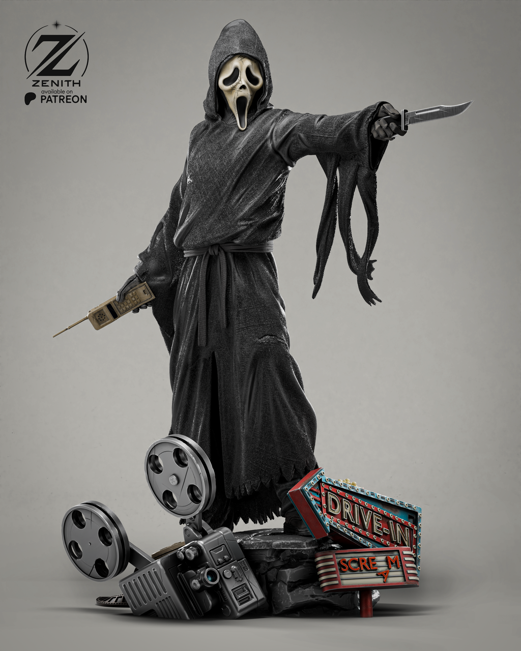 Death On The Line - Maximum Detailed 16K Resin Statue