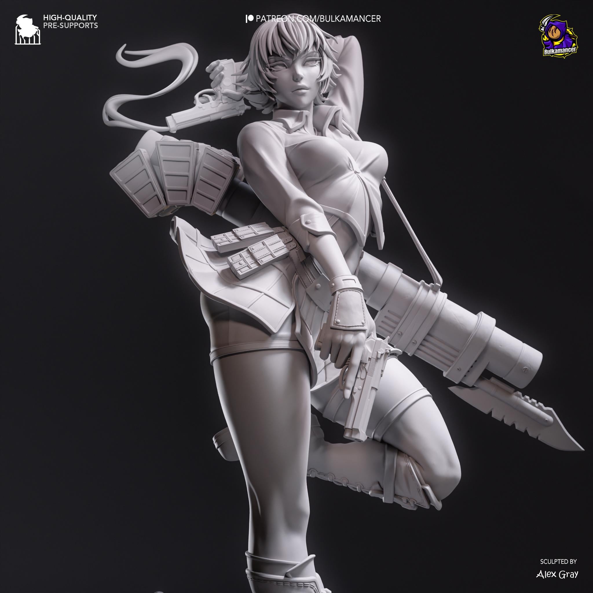 The Bullet-Bound - Maximum Detailed 16K Resin Statue