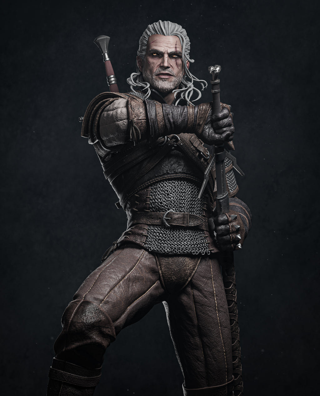 The Wolfs Hunt - Maximum Detailed 16K Resin Statue
