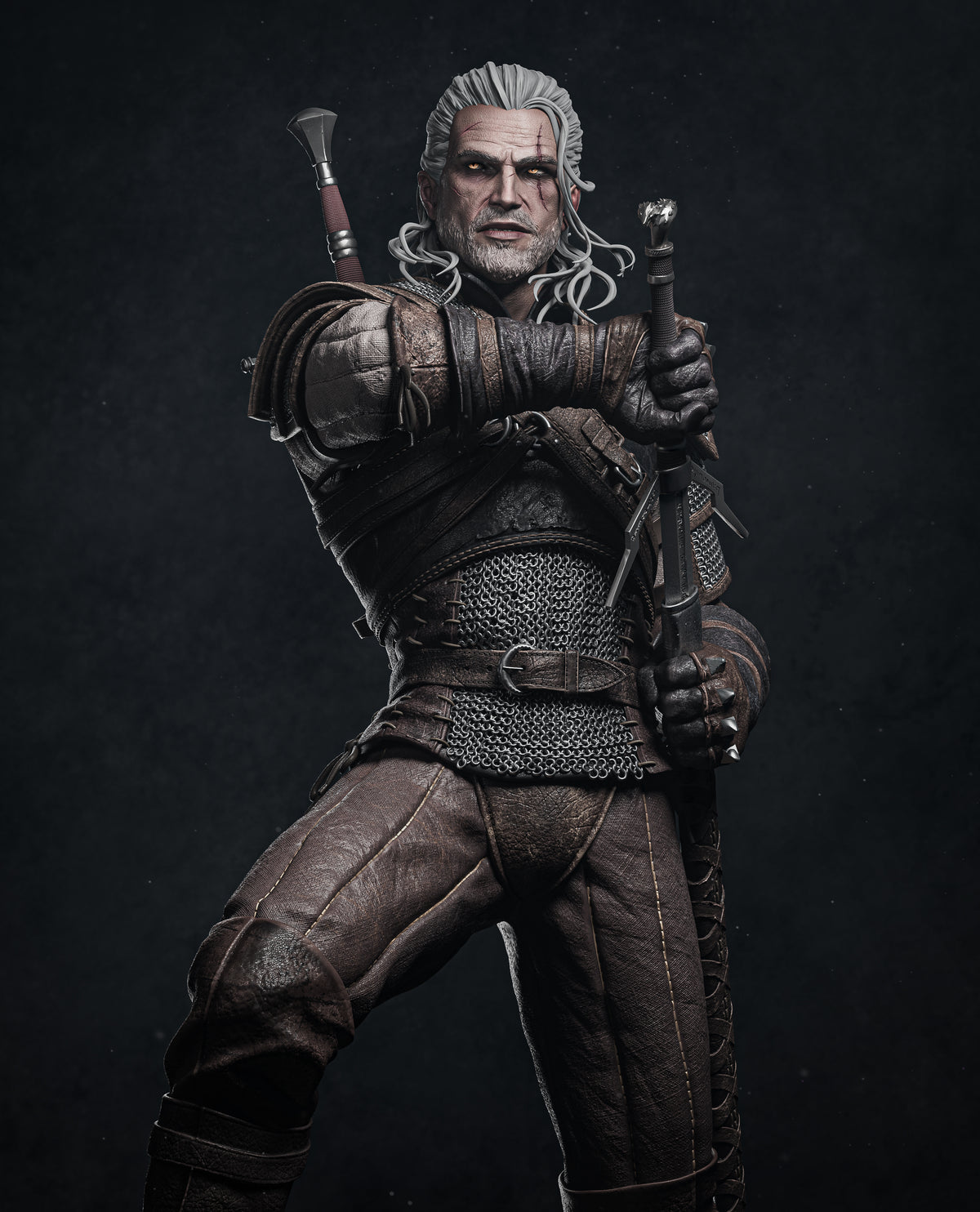 The Wolfs Hunt - Maximum Detailed 16K Resin Statue
