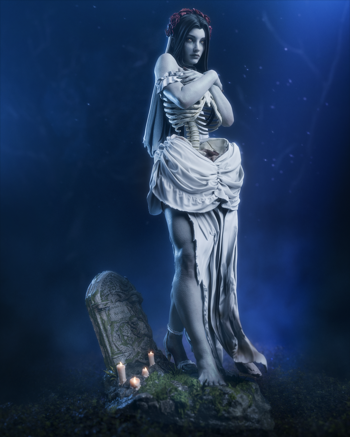 The Undead Bride - Maximum Detailed 16K Resin Statue