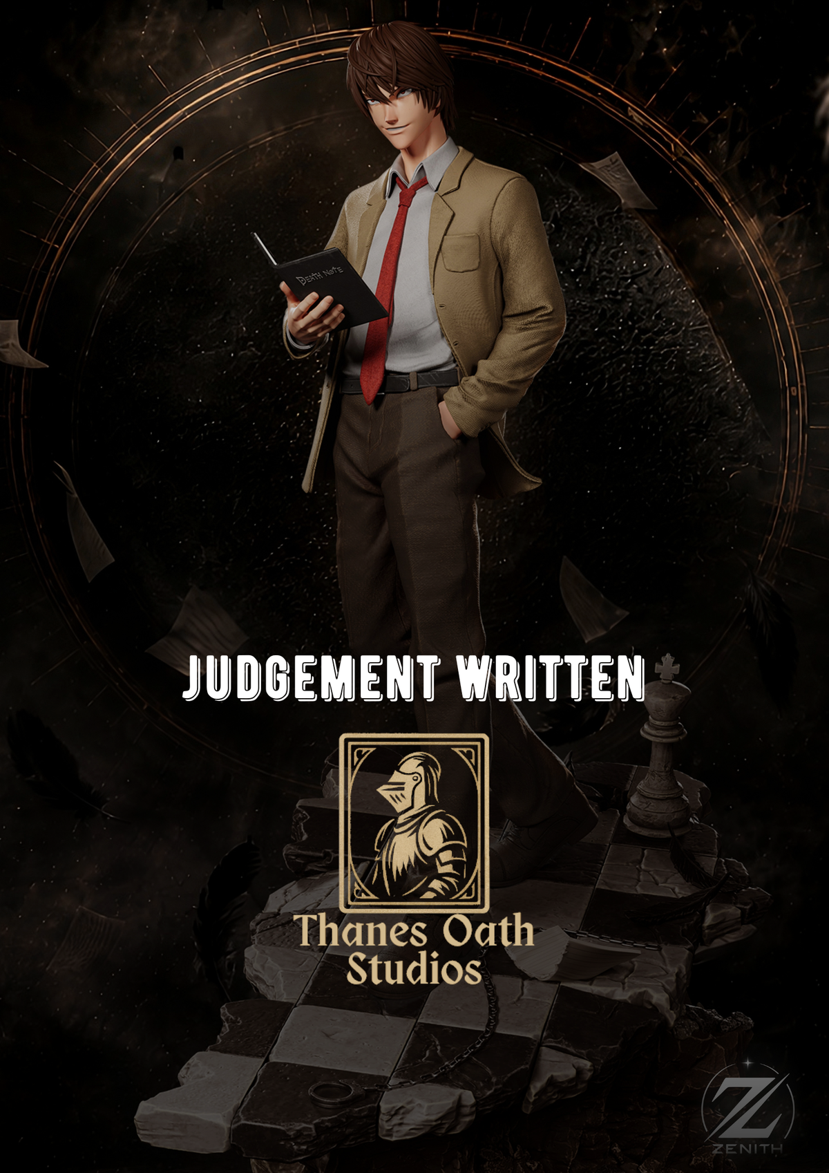 Judgement Written - Maximum Detailed 16K Resin Statue