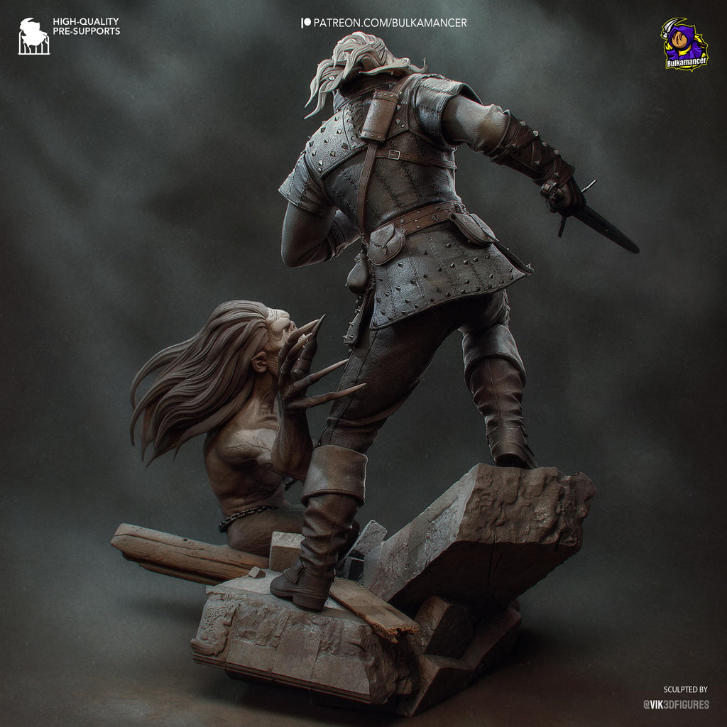 White-Haired Butcher - Maximum Detailed 16K Resin Statue