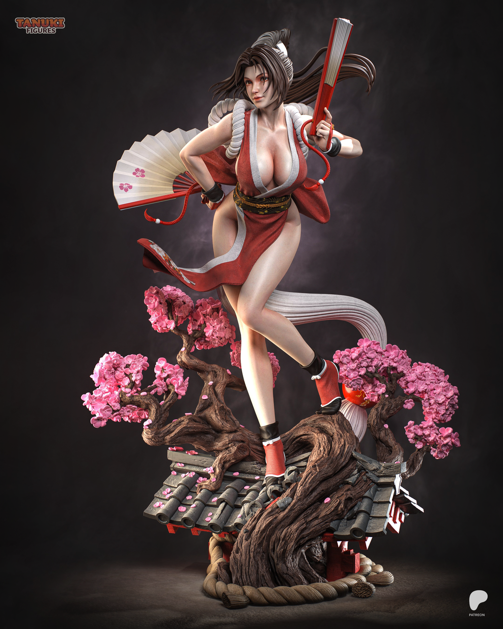 The Burning Fan - Maximum Detailed 16K Resin Statue