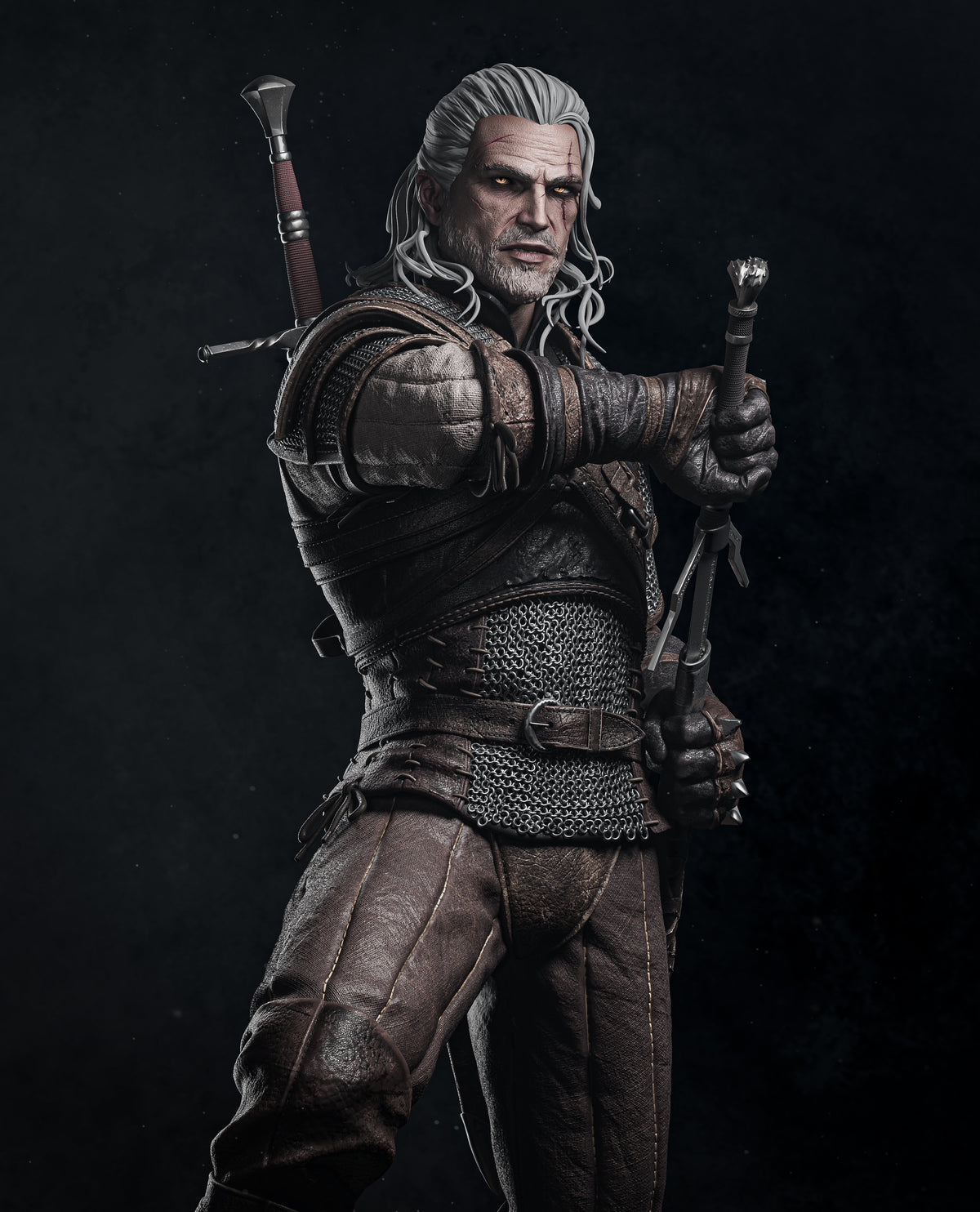 The Wolfs Hunt - Maximum Detailed 16K Resin Statue