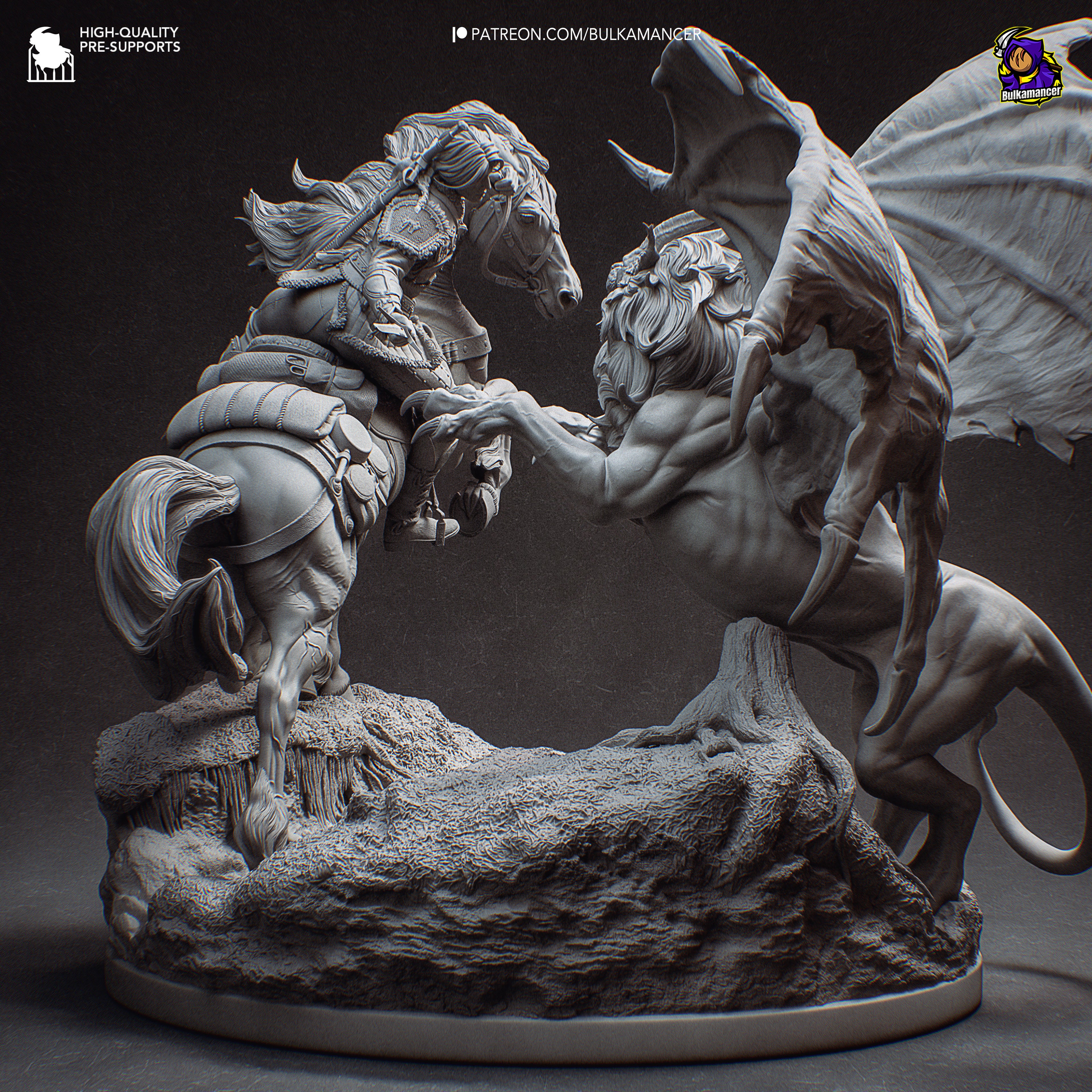 Hunt In The Wilds - Maximum Detailed 16K Resin Statue