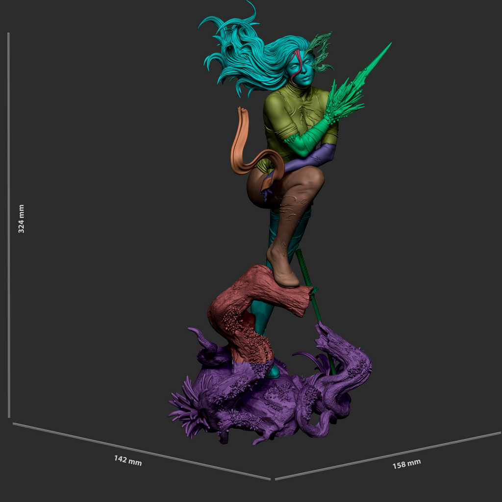Blade Of The Wild - Maximum Detailed 16K Resin Statue