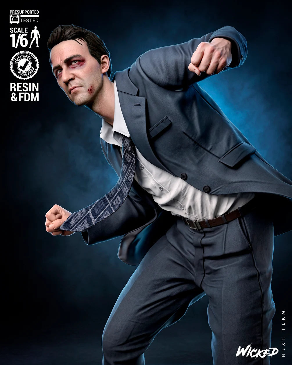 The Sleepless Man - Maximum Detailed 16K Resin Statue