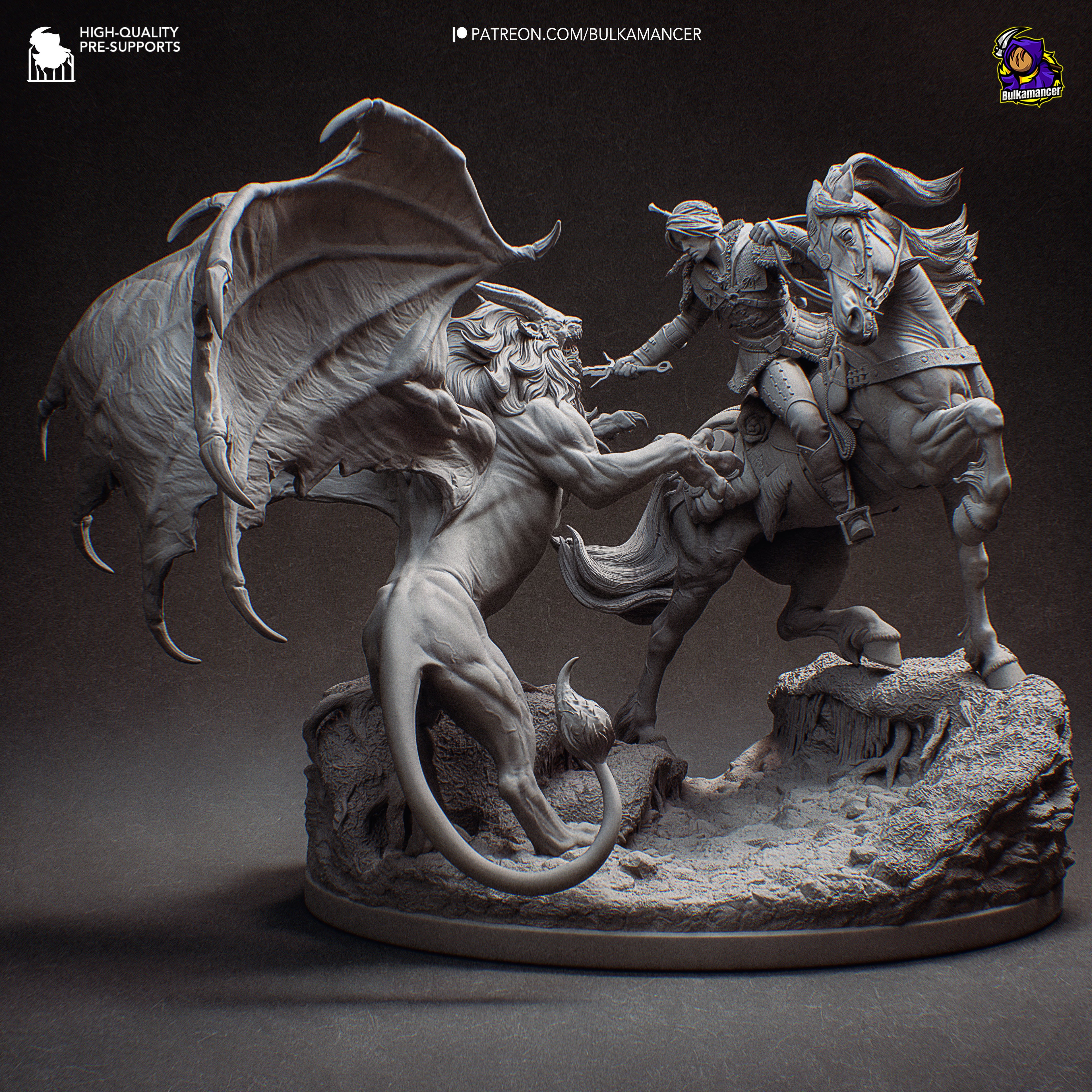 Hunt In The Wilds - Maximum Detailed 16K Resin Statue