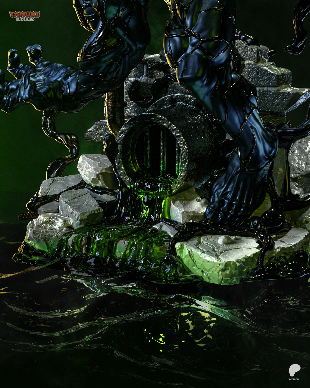 Black Maw - Maximum Detailed 16K Resin Statue