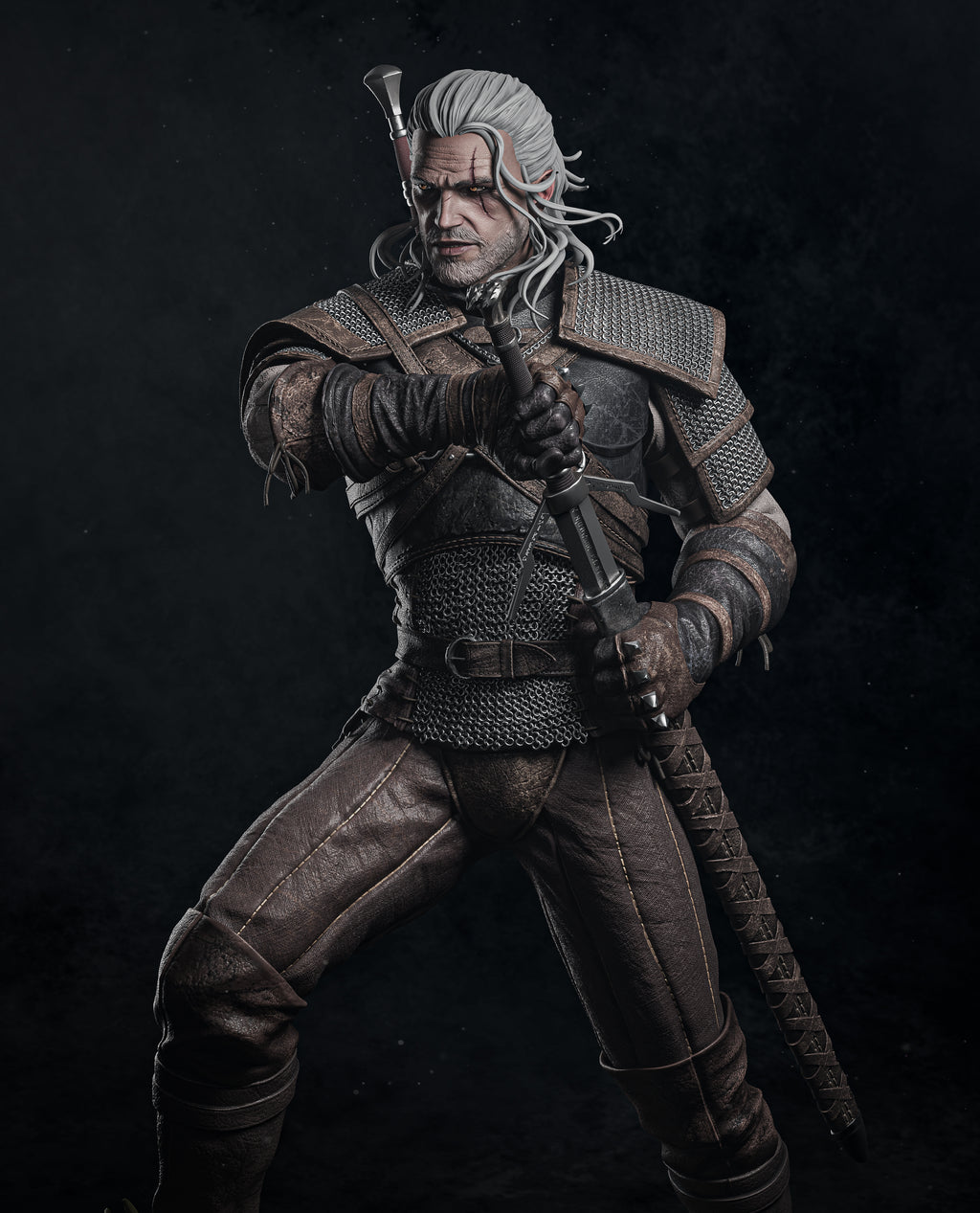 The Wolfs Hunt - Maximum Detailed 16K Resin Statue