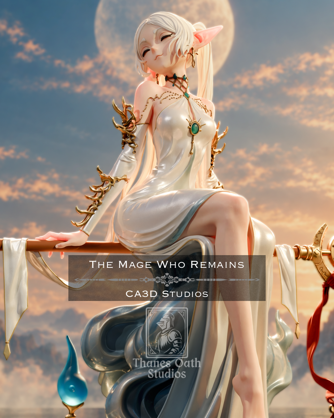The Mage Who Remains - Maximum Detailed 16K Resin Statue