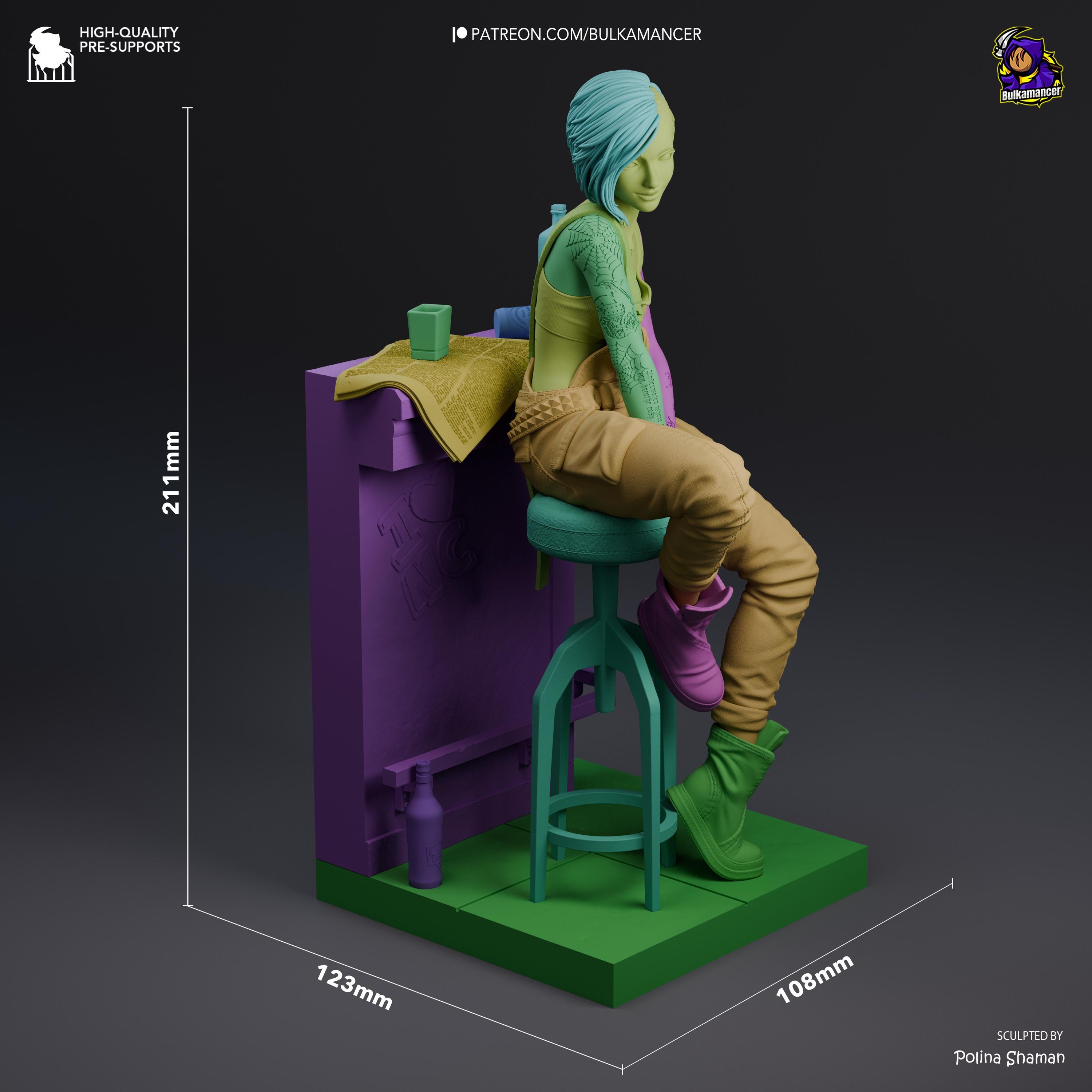 The Mox Siren - Maximum Detailed 16K Resin Statue