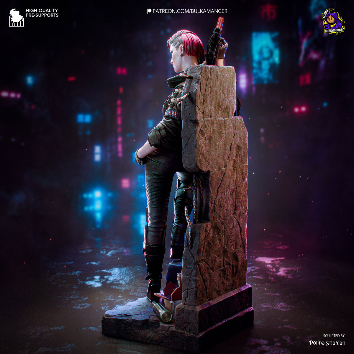 Neon Outlaw - Maximum Detailed 16K Resin Statue