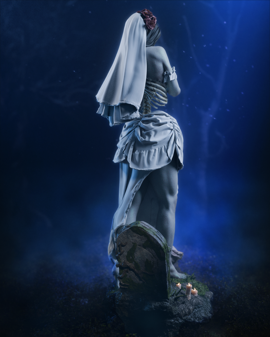 The Undead Bride - Maximum Detailed 16K Resin Statue