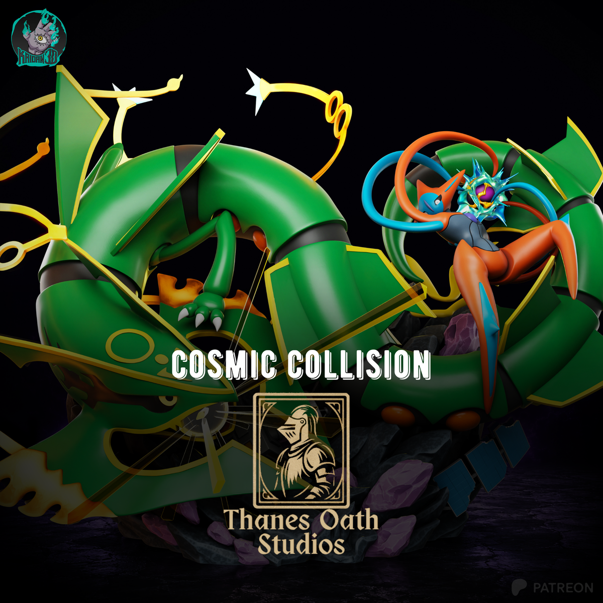 Cosmic Collision - Maximum Detailed 16K Resin Statue
