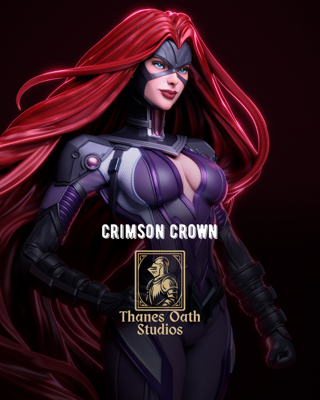 Crimson Crown - Maximum Detailed 16K Resin Statue