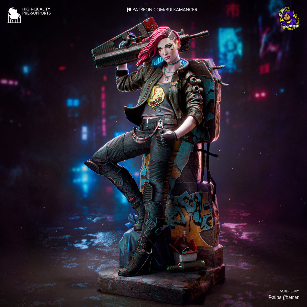 Neon Outlaw - Maximum Detailed 16K Resin Statue