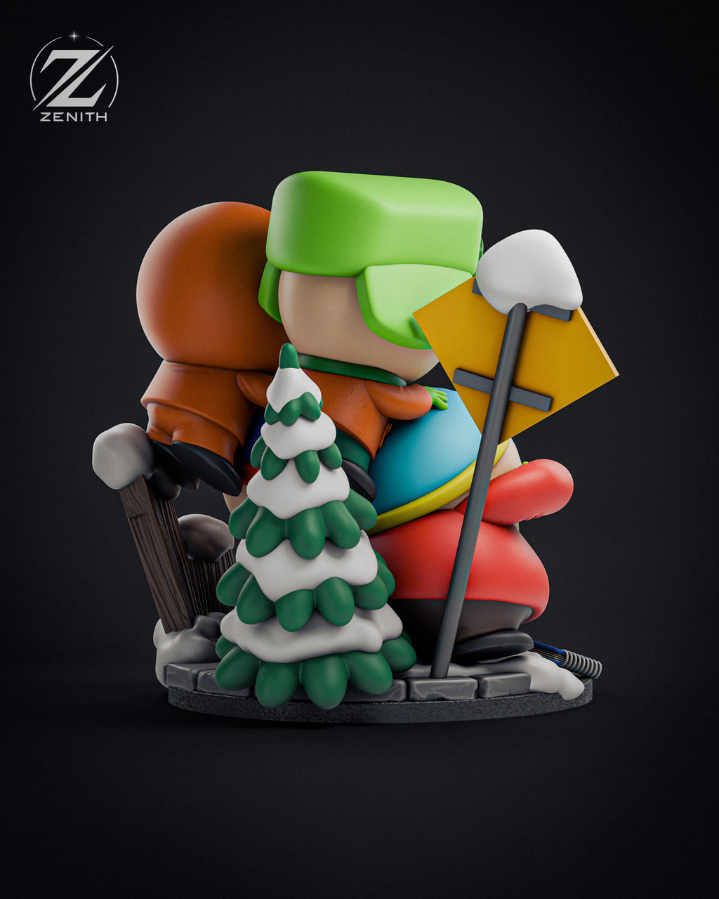 Mountain Town Mayhem - Maximum Detailed 16K Resin Statue